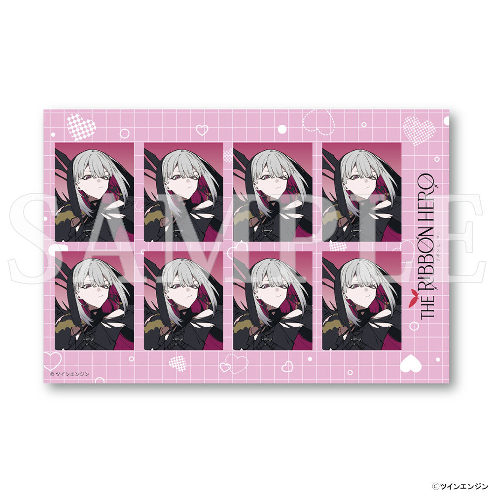『THE RIBBON HERO リボンヒーロー』証明写真風ステッカー ベルベット