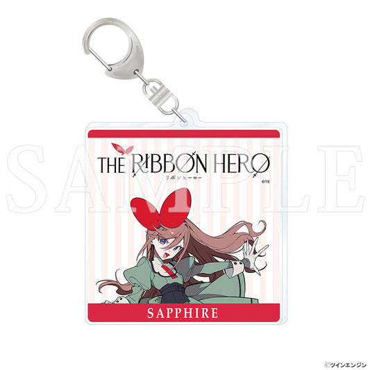 『THE RIBBON HERO リボンヒーロー』アクリルキーホルダー サファイア(私服)