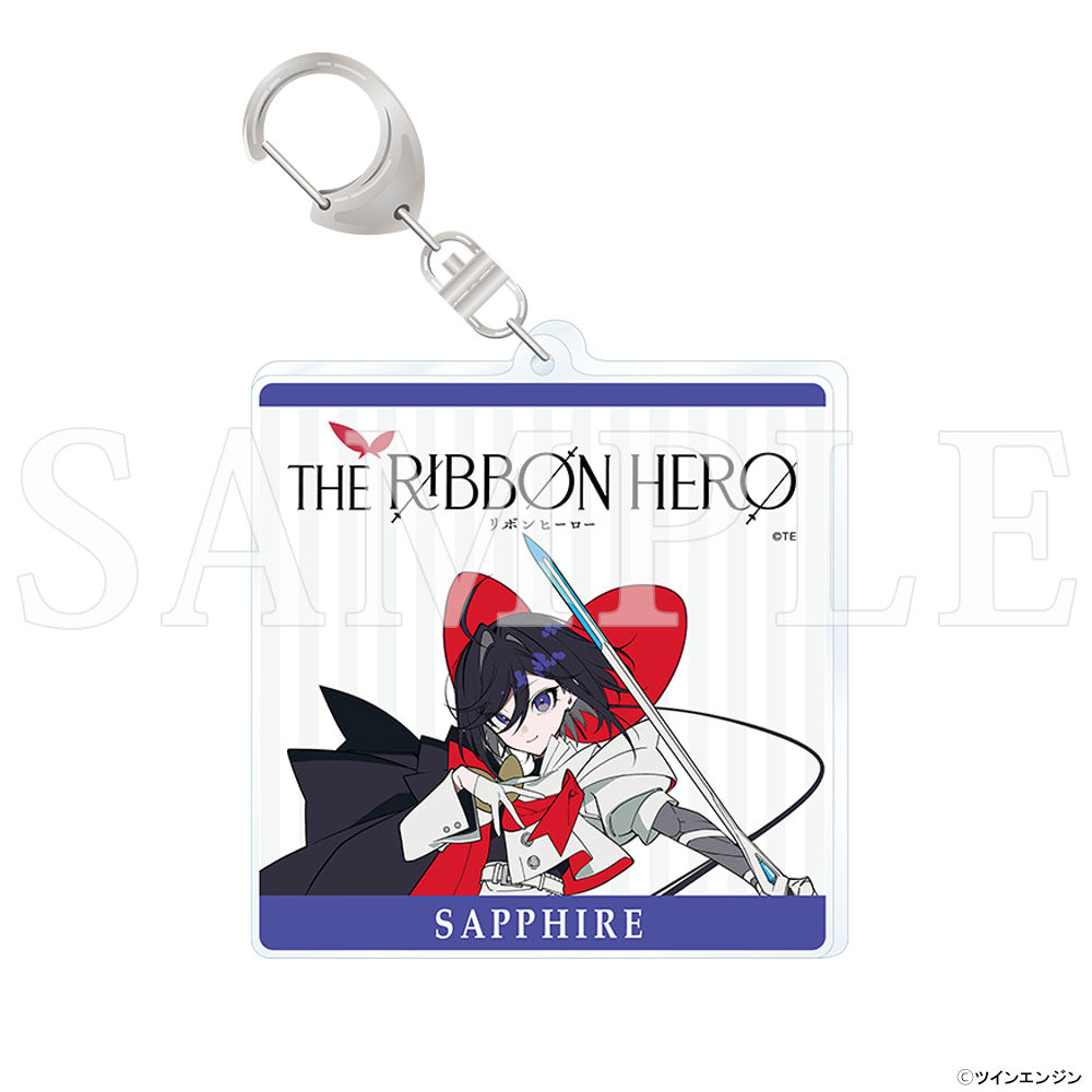 『THE RIBBON HERO リボンヒーロー』アクリルキーホルダー サファイア(リボンの騎士)