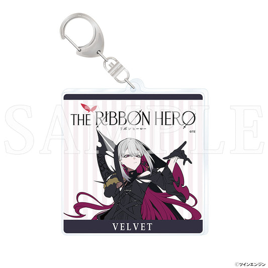 『THE RIBBON HERO リボンヒーロー』アクリルキーホルダー ベルベット
