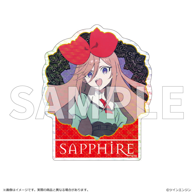 【予約商品】『THE RIBBON HERO リボンヒーロー』ホログラムステッカー サファイア(私服)
