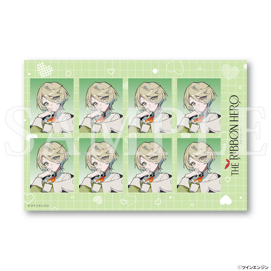 『THE RIBBON HERO リボンヒーロー』証明写真風ステッカー パイン