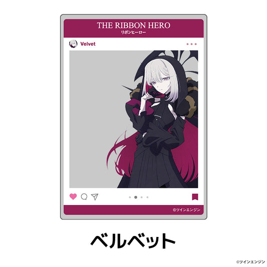 【予約商品】『THE RIBBON HERO リボンヒーロー』 SNS風クリアカード ベルベット