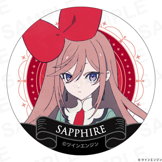 【予約商品】『THE RIBBON HERO リボンヒーロー』 缶バッジ サファイア（私服）
